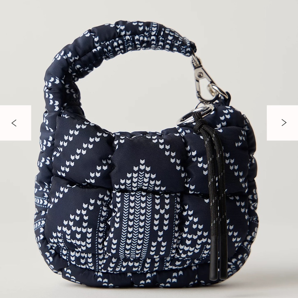 NWT Free People x FP Movement Quilted Printed Micro Pouch